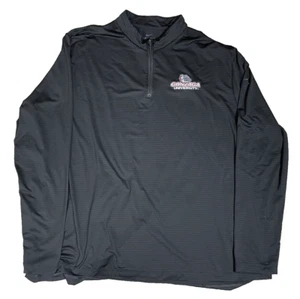 Gonzaga Bulldogs Nike Dri Fit Mens 2XL XXL Long Sleeve Shirt 1/4 Zip Black - Picture 1 of 9