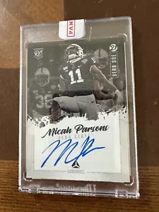 2021 Panini Luminance Year One Signatures Micah Parsons #YO-MP Rookie Auto RC - Picture 1 of 2