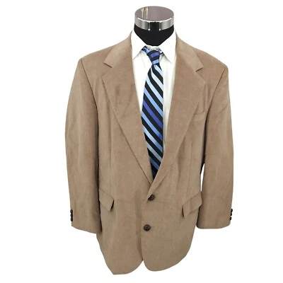 Vtg Reed St. James Blazer Mens 44R Brown Corduroy Sports Coat Jacket Heavyweight - Image 1 of 4