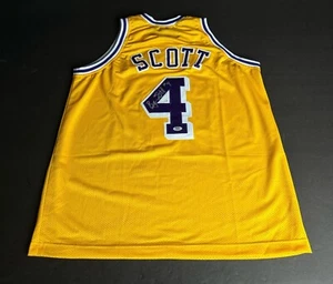 Byron Scott Signed Custom Los Angeles Lakers Jersey PSA 2C66483 - Picture 1 of 3