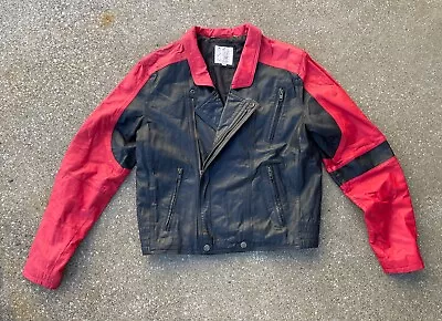 Chaqueta de Cuero New Wave Colección J Park Años 80 Vintage Talla 40 Foto 1 de 4