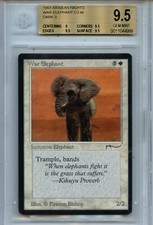 MTG Arabian Nights War Elephant BGS 9.5 Gem Mint Magic card Amricons 4999