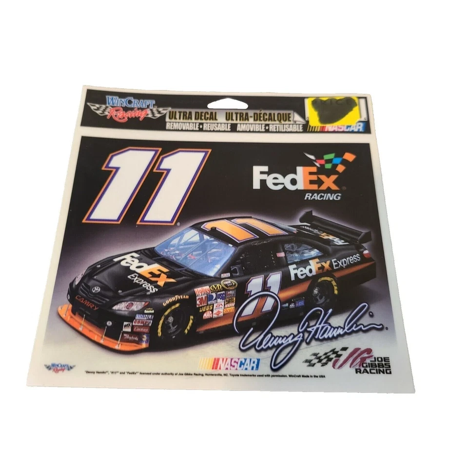 Denny Hamlin #11 Calcomanía Adhesiva Win-Craft Ultra Extraíble Reutilizable 2009 5.75"x4.5 Foto 1 de 1