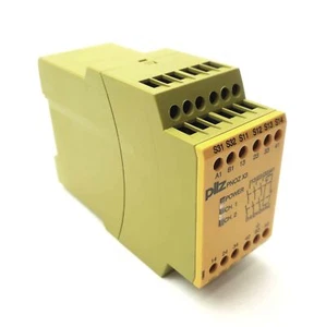 Relé de seguridad pilz PNOZ X3 230VAC 24VDC 3n/o 1n/c 1so, 2x entradas, 230 VCA o 24 VCC - Imagen 1 de 8