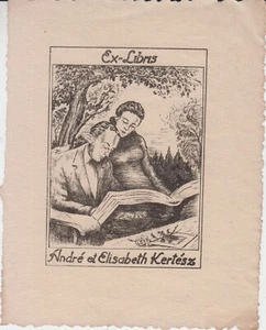 Ex-libris du photographe André KERTÉSZ (1894-1985). - Picture 1 of 1