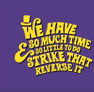 Disney Willy Wonka "Strike That, Reverse It" Divertida Sátira Teefury Damas Camisa - Imagen 1 de 1