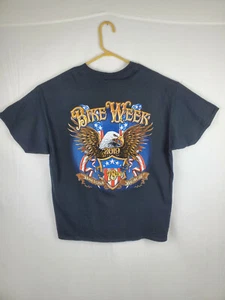 Gildan Daytona Beach Bike Week 2019 Graphics Black T-Shirt Size XL - Picture 1 of 5