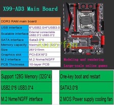 X99-AD3 DDR3*4 128G LGA2011-3 Mainboard Genuine New For Large-scale Online Games