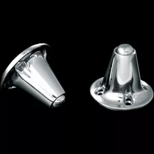 Chrome End Caps for Braided Grips (6336) By Kuryakyn - Bild 1 von 2
