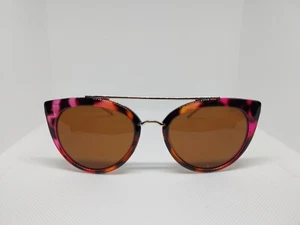Schildkröte rosa orange Damen-Sonnenbrille Katzenauge UV - Bild 1 von 4