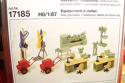 HO Preiser 17185 WORKSHOP EQUIPMENT Model Detail KIT  ( SHIPS from CHICAGO ) - Image 1 of 2