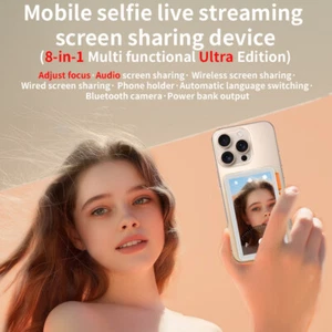 RK-X40F Ultra Magnetic iPhone Camera Rear Selfie Monitor Screen Live Streaming - Photo 1 sur 16