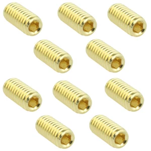 10x Maden Schrauben vergoldet M6 x 12 für Auto Endstufe Masse Strom Verteiler - Bild 1 von 2
