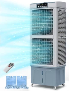 Zelngo Evaporative Cooler 3 Speed Portable Air Fan 24H Timer 5000 CFM 3-in-1 - Picture 1 of 14