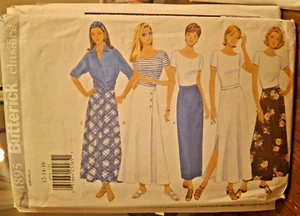 Butterick Pattern 4895 Misses Easy 5 Styles Tapered, Flared Skirts Size 12-16 UC - Picture 1 of 2
