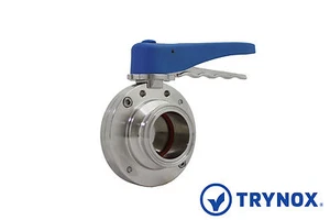 3'' Sanitary Butterfly Valve Clamp Ends Silicone 316L Stainless Steel Trynox - Picture 1 of 8
