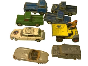 corgi toys 8 bundle land rover 109,jeep fc-15c,citroen safari,mini van,E'type !! - Picture 1 of 23