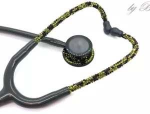 Bling Camo Classic III Stethoscope AUSTRIAN CRYSTALS Bedazzled Nursing Littmann - Picture 1 of 7