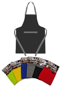 Downview Einfache Baumwollschürze Koch Kochen Backen Küche Pinny mit Tasche