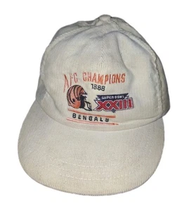 Cincinnati Bengals 1988 Super Bowl XXIII Vintage Mütze Cord USA  - Bild 1 von 8