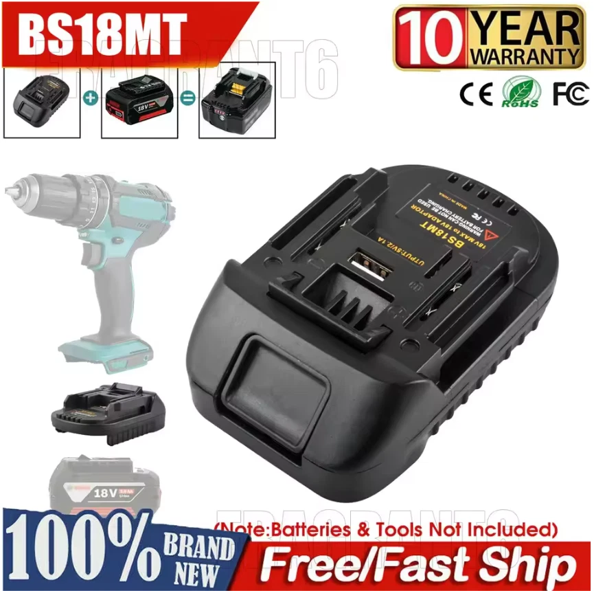 Adapter Konverter Für Einhell 18V Li-Ion Akku Auf Für Bosch 18V