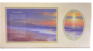 Footprints in the Sand poem inspirational positive NEW OS Wood Sign 10 "x 5" - Picture 1 of 6