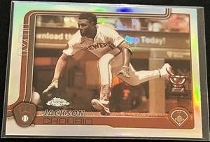 2025 Topps Chrome Jackson Chourio #262 Sepia Refractor Rookie Cup Brewers - Bild 1 von 4