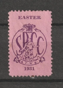 Weltweit Aschenputtel Plakat Briefmarke Siegel Vignet Ostern SPCC 1931 unbekannt - Bild 1 von 1