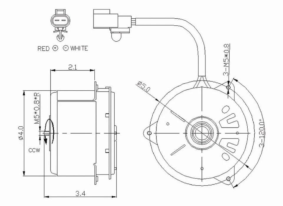 Motor ventilador auxiliar para Toyota Sienna 1998-2003 1999 2000 2001 2002 TYC 630670 Foto 1 de 1