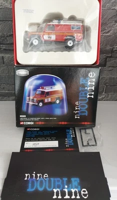 Y26. CORGI 9 DOUBLE 9 - LAND ROVER - FIRE SERVICE - 1:43 SCALE MODEL CAR CC07704 - Image 1 of 4