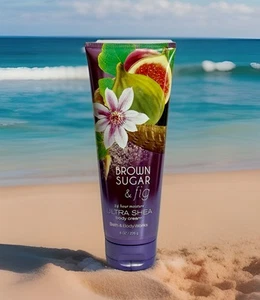 Bath & Body Works BROWN SUGAR & FIG 8oz/226mg Ultra Shea Body Cream Lotion- NEW - Picture 1 of 8