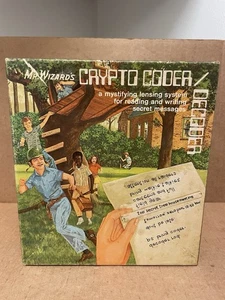 Mr. Wizard's Crypto Coder/Decoder Toy in Original Box Packaging Vintage 1972 - Picture 1 of 6
