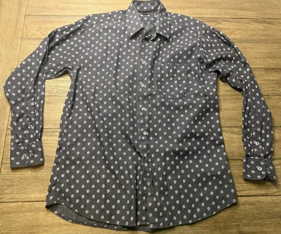 Bullock & Jones Men's Swirl Geometric Button Down Long Sleeve Shirt Medium - Image 1 of 4