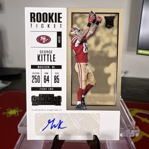 George Kittle 2017 PANINI CONTENDERS RC TICKET AUTO Card #164 - Picture 1 of 10