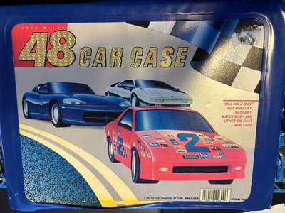 Vintage Hot Wheels 48 Car Carry Case w/ 25 Matchbox Lot In trays - Image 1 of 3