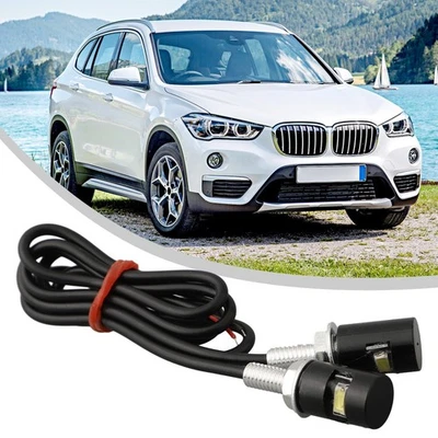 LED Auto Tail Bolt Lamps for License Plates Low Consumption Black Color - Image 1 of 4