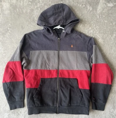 Volcom Hoodie Stoneage Men's SZ M Sweater Sweatshirt stripes full zip skateboard - Image 1 of 4