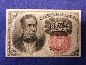 1874 10 CENTS FOURTH ISSUE FRACTIONAL CURRENCY - WM. MEREDITH ~ L👀K SHIPS FREE - Picture 1 of 2