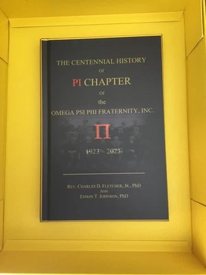 Libro de Historia del Capítulo Pi - Omega Psi Phi Fraternity, Inc, Morgan State Univ. Foto 1 de 4