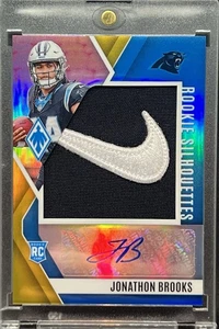 Jonathon Brooks Rookie Auto Nike Swoosh Patch Tag Logo 2024 Phoenix Gold #/10 - Picture 1 of 2