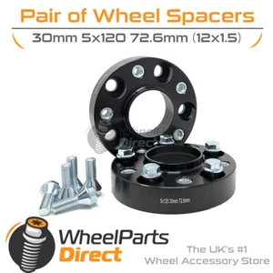 Bolt-On Wheel Spacers (2) 5x120 72.6 30mm for BMW 3 Series [E93] 07-12 - Picture 1 of 3