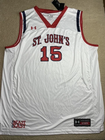 Under Armour St John's University Red Storm Basketball Jersey #15 Size 3XL Cover
