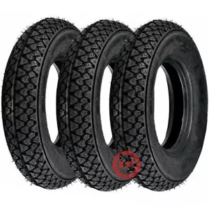 3 TIRES REINFORCED TIRES 100.90-10 61L PIAGGIO APE RST MIX 50 1999-03 - Picture 1 of 4