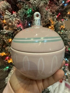 Target Bullseye Playground Ceramic Pink Ornament Bauble Christmas Jar Container - Picture 1 of 5