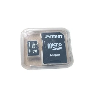 Patriot 16 GB Class 10 Micro SD Card & Adapter - Image 1 of 2