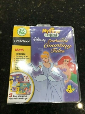 LEAP FROG MY FIRST LEAP PAD PRESCHOOL MATH DISNEY ENCHANTED COUNTING TALES NEW - Image 1 of 3