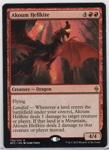 1x Akoum Hellkite - Battle for Zendikar - Near Mint - Picture 1 of 1