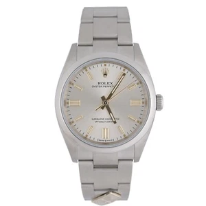 Rolex Oyster Perpetual 126000 Dominos Edition Silver 36mm Automatic Watch - Picture 1 of 10