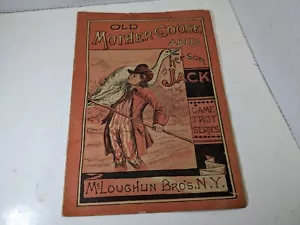 1890's Illustrated McLoughlin Toy Book, Mother Goose and Jack, Dame Trot Series - Picture 1 of 7