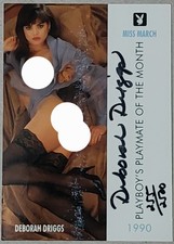 Playboy Centerfold Collector Cards March Set DEBORAH DRIGGS AUTOGRAPH CARD #255